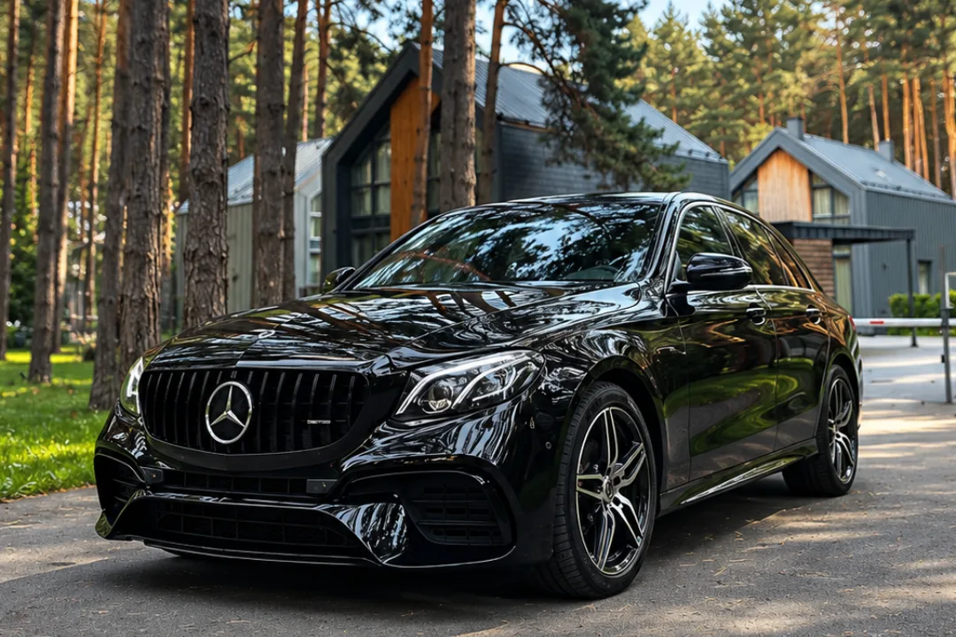 Mercedes-Benz E klasė po poliravimo ir Sonax CC One keraminės dangos Vilniuje